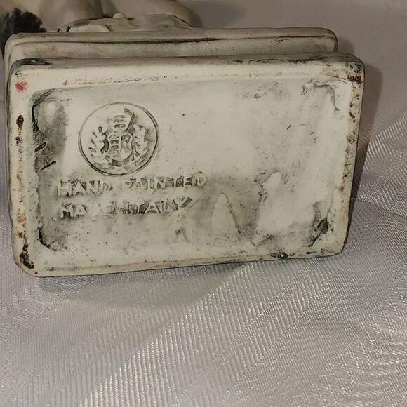 Vintage Decanter Statue David Michelangelo Handpainted Italy 13” Empty Vase - Picture 8 of 14